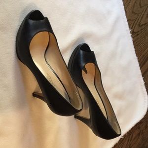 Black dress shoe